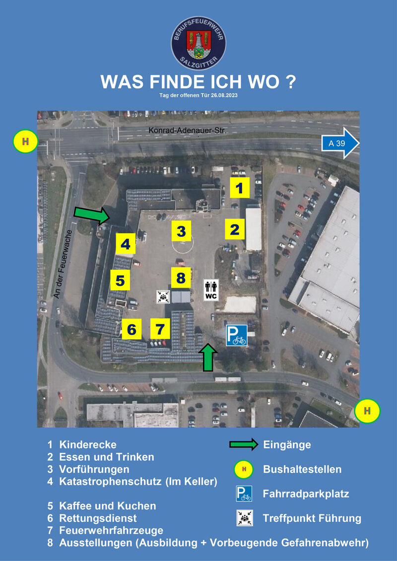 Lageplan Tag der offenen Tür
