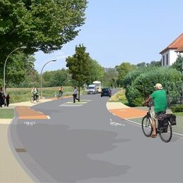 So könnte die Ortseinfahrt nach den Plänen des Ingenieurbüros aussehen.