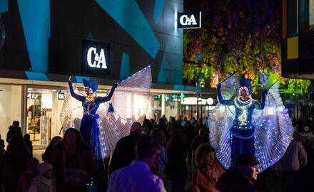 Walkacts bei Light the Night in Lebenstedt 2023