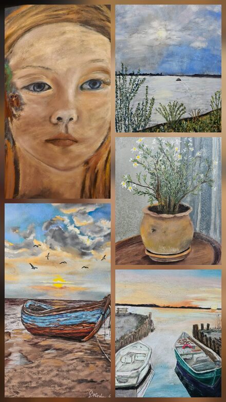 Gabriela Förster präsentiert ihre malerische Vielfalt in der Stadtbibliothek.