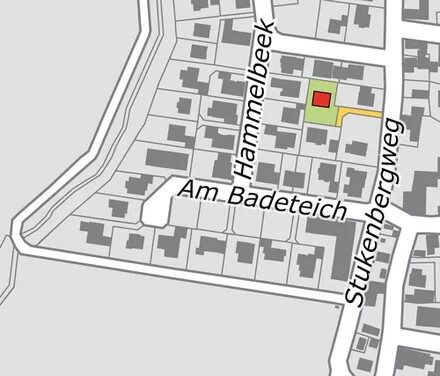 Ausschnitt eines Stadtplans.