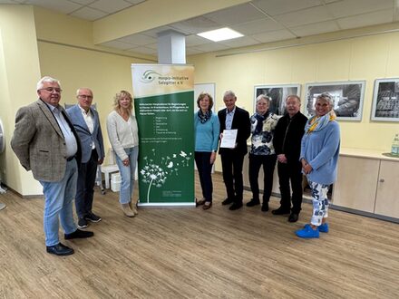 Bild des Besuches bei der Hospizinitiative