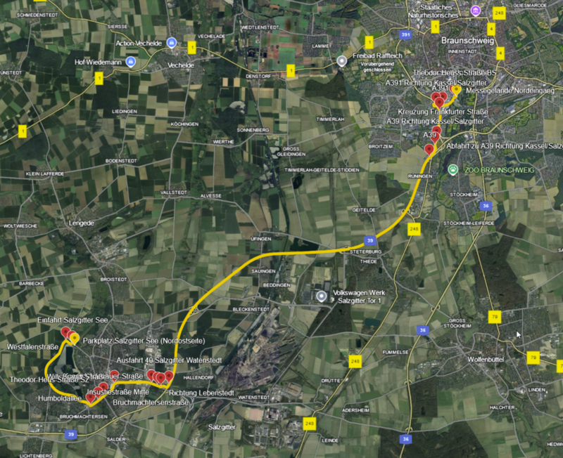 Route der Motorradgedenkfahrt