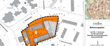 Skizze eines Gebietes in Salzgitter-Lebenstedt.