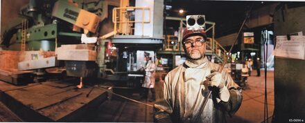 Foto eines Stahlwerkers der Salzgitter AG